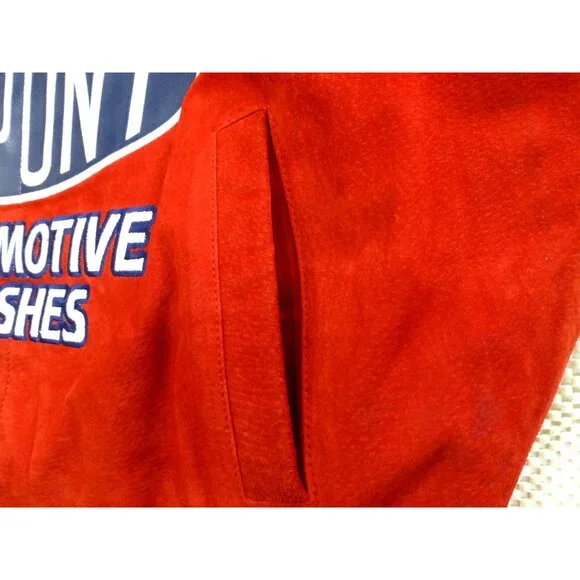 Chase Authentics NASCAR Hendrick Motorsports DuPont Flame Leather Jacket 2XL - Picture 9 of 16